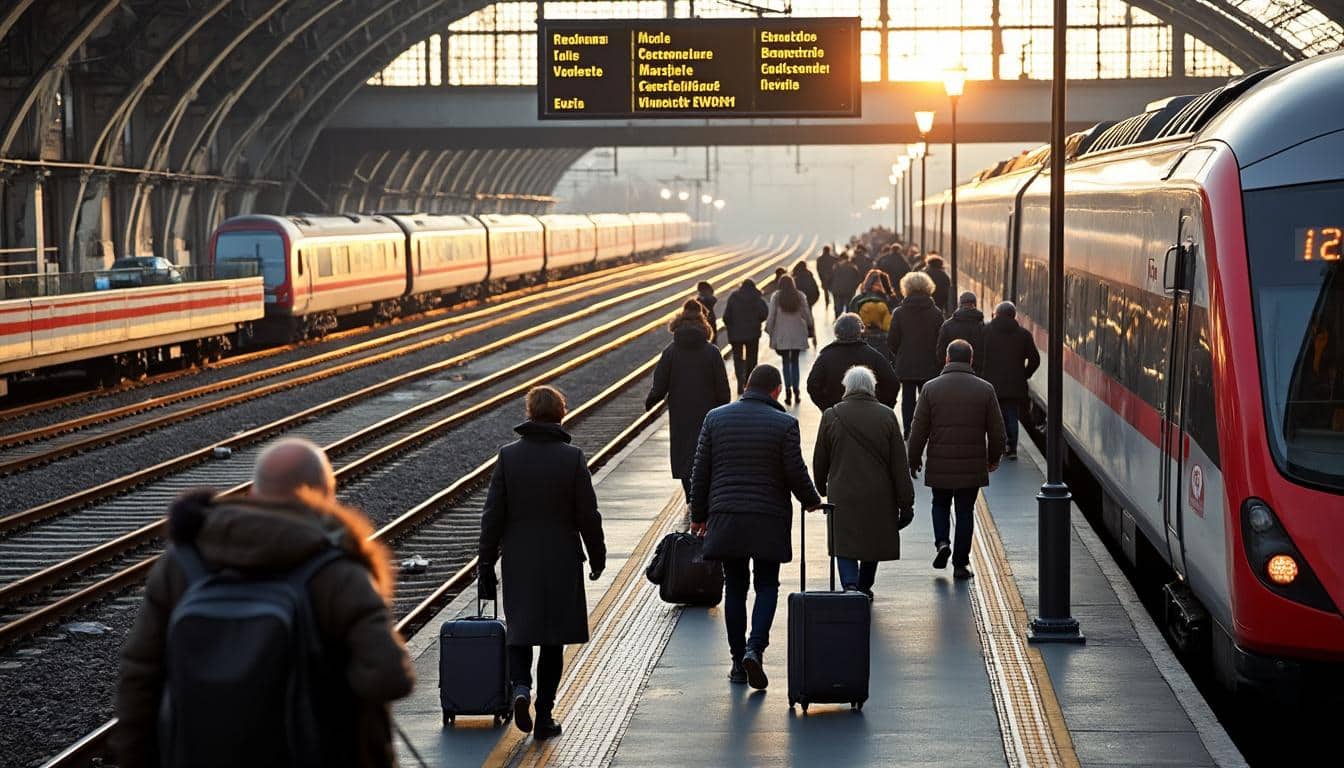 Illustration: Panorama des lignes et destinations en train au départ de Toulouse