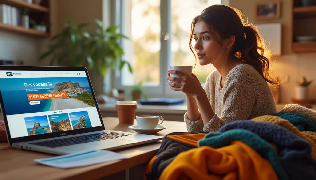 Illustration: Comment se déroule une vente flash pour un voyage de dernière minute ?