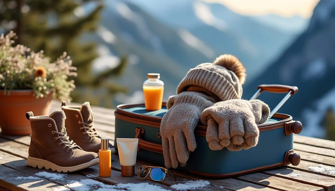 Les essentiels à emporter dans une valise cabine pour un court séjour à la montagne